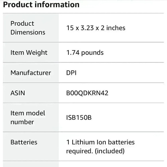 NIB iLive 15 Inch Portable Wireless Speaker Sound Bar & mic Rechargeable Battery - Picture 4 of 12